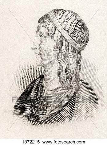 Stock Photography - Lucius Apuleius Platonicus Born Between 123 And 125 Died Circa. 180. Platonic Philosopher And Latin Prose Writer. From The Book Crabbes Historical Dictionary Published 1825.. Fotosearch