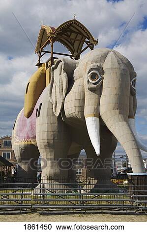 Stock Image - Lucy The Elephant National Historic Landmark, Margate City, New Jersey, Usa. Fotosearch
