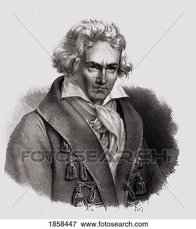 Ludwig Von Beethoven. Baptized On December 17, 1770- 1827 German Composerand Pianist 19Th Century Lithograph By Em. Baerentzen & Co. From The Book Figaro. Journal Of Literature, Art And Music By Georg Garstensen. Published 1841. View Large Photo Image Stock Photo - Ludwig Von Beethoven. Baptized On December 17, 1770- 1827 German Composerand Pianist 19Th Century Lithograph By Em. Baerentzen & Co. From The Book Figaro. Journal Of Literature, Art And Music By Georg Garstensen. Published 1841.. Fotosearch