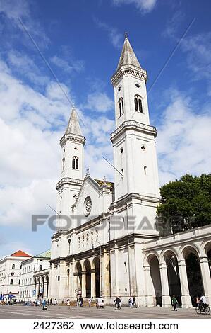 Ludwigskirche in Ludwigstrasse; Munich, Bayern, Germany View Large Photo Image Stock Image - Ludwigskirche in Ludwigstrasse; Munich, Bayern, Germany. Fotosearch