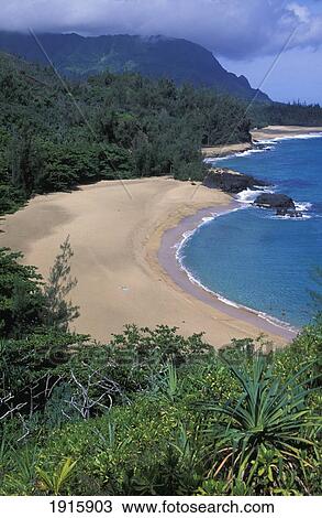 Stock Image - Lumahai Beach. Fotosearch