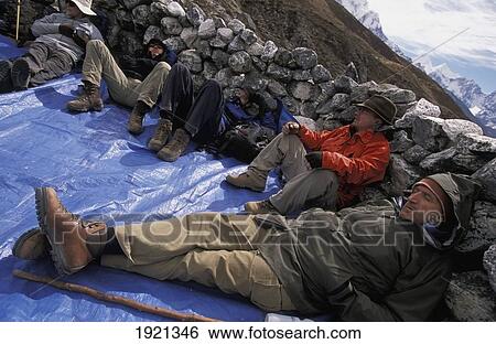 Lunch Break, 4600M, Everest Base Camp View Large Photo Image Stock Photograph - Lunch Break, 4600M, Everest Base Camp. Fotosearch
