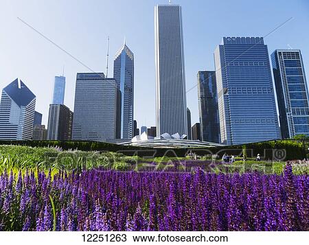 Lurie Garden At Millennium Park Gehry Designed Pritzker Pavilion