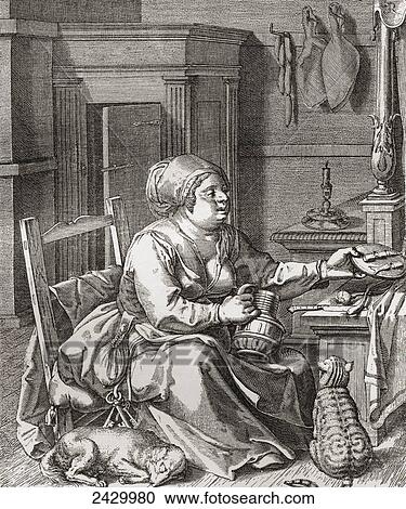 Stock Image - Luxuriance, after the painting by Jodocus van Winghe. From Illustrierte Sittengeschichte vom Mittelalter bis zur Gegenwart by Eduard Fuchs, published 1909.. Fotosearch