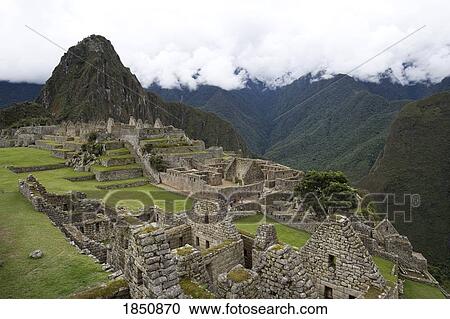 Stock Image - Machu Picchu; Machu Picchu, Peru. Fotosearch