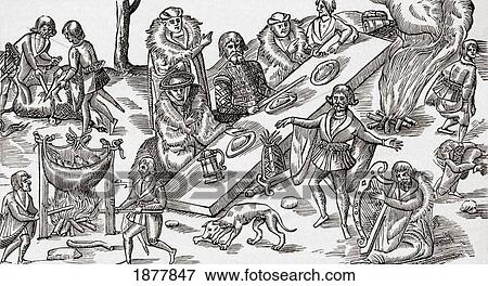 Macsweeney's Feast, An Irish Banquet. After John Derricke's The Image Of Ireland. From The Book Short History Of The English People By J. R. Green, Published London 1893. View Large Photo Image Stock Photo - Macsweeney's Feast, An Irish Banquet. After John Derricke's The Image Of Ireland. From The Book Short History Of The English People By J. R. Green, Published London 1893.. Fotosearch