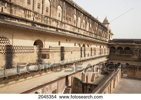 Maharani Courtyard, Amber Palace & Fort, Rajasthan, India View Large Photo Image Picture - Maharani Courtyard, Amber Palace & Fort, Rajasthan, India. Fotosearch