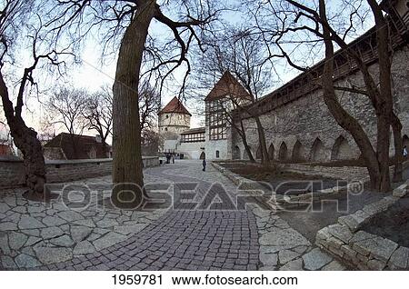Stock Image - Maiden Tower In Tallinn, Estonia. Fotosearch