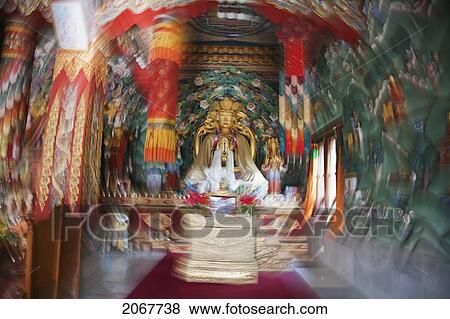 Main Altar At The Royal Bhutanese Temple, Bodhgaya, Bihar, India View Large Photo Image Stock Photo - Main Altar At The Royal Bhutanese Temple, Bodhgaya, Bihar, India. Fotosearch