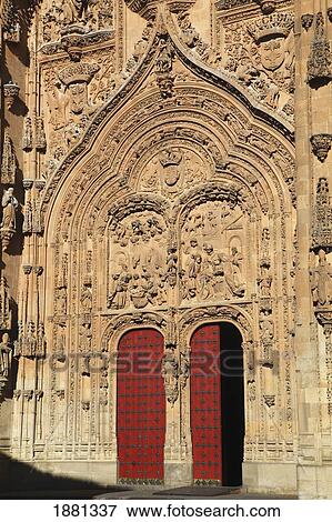 Main Entrance To The Old Cathedral (Catedral Vieja); Salamanca, Salamanca Province, Spain View Large Photo Image Stock Photo - Main Entrance To The Old Cathedral (Catedral Vieja); Salamanca, Salamanca Province, Spain. Fotosearch