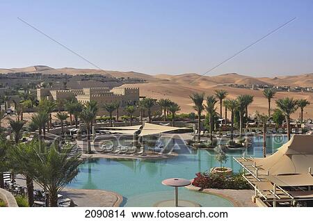 Picture - Main Pool And Dunes, Qasr Al Sarab, Abu Dhabi. Fotosearch