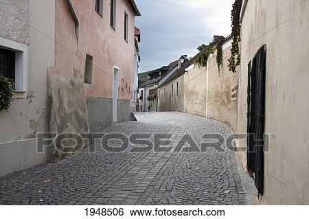 Main street in Duernstein, Wachau, Lower Austria, Austria View Large Photo Image Stock Photograph - Main street in Duernstein, Wachau, Lower Austria, Austria. Fotosearch
