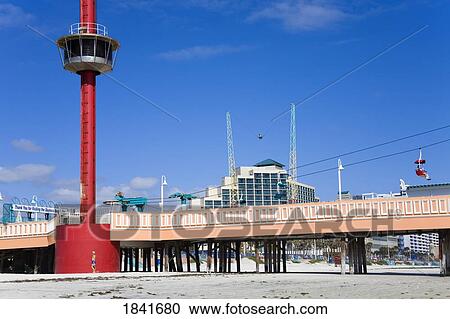 Stock Image - Main Street Pier; Daytona Beach, Florida, Usa. Fotosearch