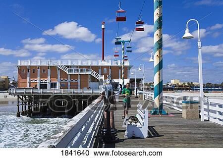 Stock Image - Main Street Pier In Daytona Beach; Florida, Usa. Fotosearch