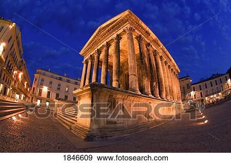 Maison Carée (1St Century Ad); Nimes, France View Large Photo Image Stock Photo - Maison Carée (1St Century Ad); Nimes, France. Fotosearch