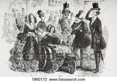 Stock Image - Major Bagstock Is Delighted To Have That Opportunity. Illustration From The Charles Dickens Novel Dombey And Son By H. K. Browne Known As Phiz. Fotosearch