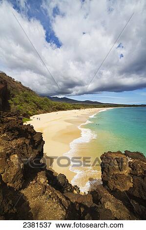 Makena Beach (Big Beach) in Makena Beach State Park; Makena, Maui, Hawaii, United States of America View Large Photo Image Stock Photo - Makena Beach (Big Beach) in Makena Beach State Park; Makena, Maui, Hawaii, United States of America. Fotosearch