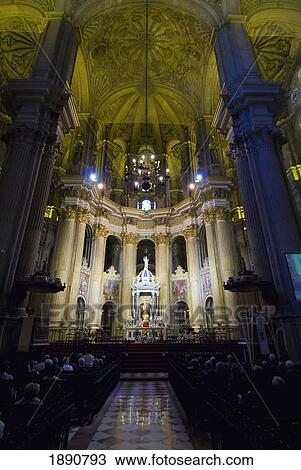 Stock Image - Malaga Cathedral. Fotosearch
