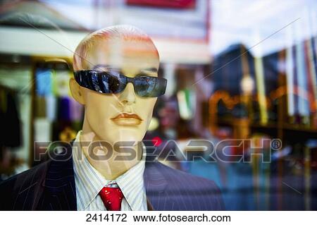Male mannequin in a window wearing sunglasses; Bali, Indonesia View Large Photo Image Stock Image - Male mannequin in a window wearing sunglasses; Bali, Indonesia. Fotosearch