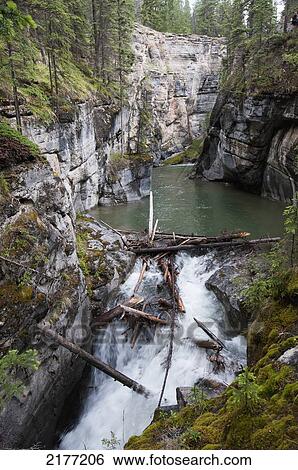 Maligne Canyon; Alberta Canada View Large Photo Image Stock Photograph - Maligne Canyon; Alberta Canada. Fotosearch