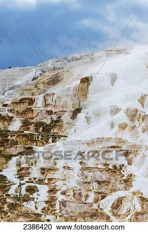 Mammoth Hot Springs, Yellowstone National Park; Wyoming, United States of America View Large Photo Image Stock Image - Mammoth Hot Springs, Yellowstone National Park; Wyoming, United States of America. Fotosearch