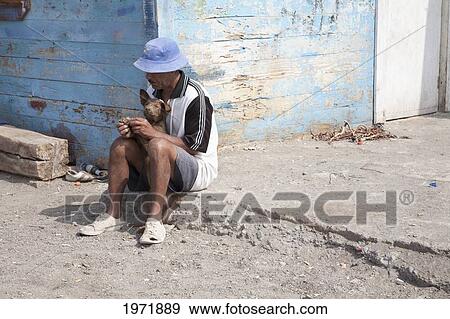 Man And His Dog, Cobija, Antofagasta Region, Chile View Large Photo Image Stock Photo - Man And His Dog, Cobija, Antofagasta Region, Chile. Fotosearch