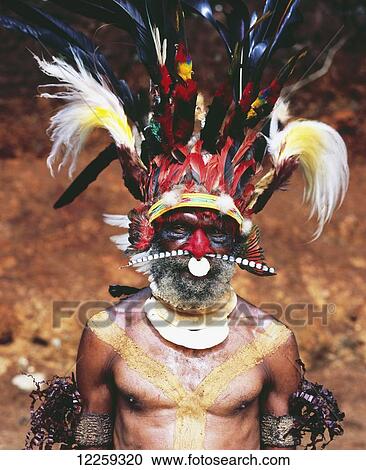 Man from Mt Wilhelm dressed in traditional attire; Papua New Guinea View Large Photo Image Stock Image - Man from Mt Wilhelm dressed in traditional attire; Papua New Guinea. Fotosearch