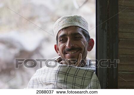 Stock Photo - Man, Hatian, Azad Kashmir, Pakistan. Fotosearch