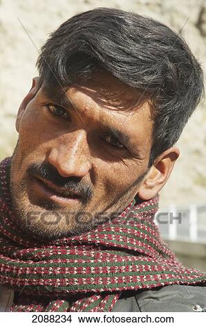 Picture - Man, Istak Nala, Northern Areas, Pakistan. Fotosearch