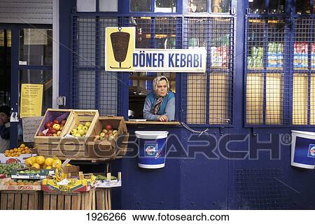 Man Looking Out From Kebab Shop View Large Photo Image Stock Photograph - Man Looking Out From Kebab Shop. Fotosearch