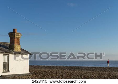 Man on Aldeburgh beach; Suffolk, England View Large Photo Image Stock Photography - Man on Aldeburgh beach; Suffolk, England. Fotosearch