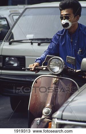 Stock Image - Man On Vespa ÃƒÆ’Ã‚Â¡. Fotosearch
