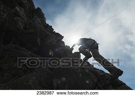 Man scrambling up ridge in the Black Cuillin; Isle of Skye, Scotland View Large Photo Image Stock Photo - Man scrambling up ridge in the Black Cuillin; Isle of Skye, Scotland. Fotosearch