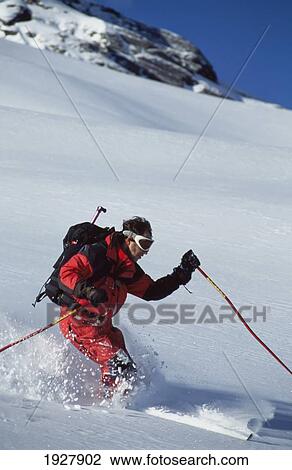 Man Skiing View Large Photo Image Stock Image - Man Skiing. Fotosearch