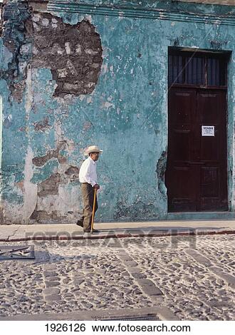 Man Walking Down The Street View Large Photo Image Stock Photograph - Man Walking Down The Street. Fotosearch