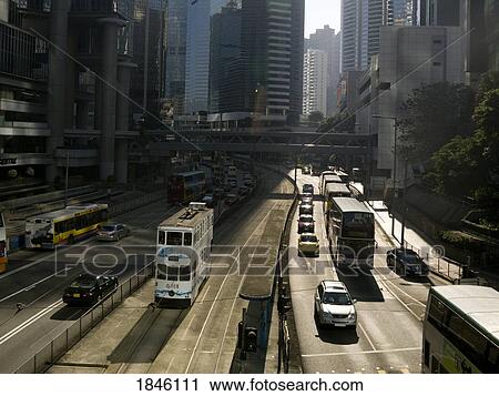 Man Walking On Overpass In Kowloon District; Asia View Large Photo Image Stock Image - Man Walking On Overpass In Kowloon District; Asia. Fotosearch