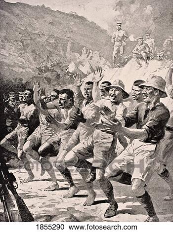 Maori Soldiers Perform A Haka At Gaba Tepe On The Gallipoli Peninsula Turkey 1915 From The War Illustrated Album Deluxe Published London 1916 View Large Photo Image Stock Image - Maori Soldiers Perform A Haka At Gaba Tepe On The Gallipoli Peninsula Turkey 1915 From The War Illustrated Album Deluxe Published London 1916. Fotosearch