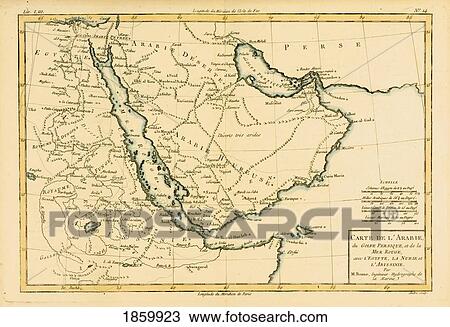 Map Of Arabia, The Persian Gulf And The Red Sea, Circa. 1760. From “Atlas De Toutes Les Parties Connues Du Globe Terrestre †By Cartographer Rigobert Bonne. Published Geneva Circa. 1760. View Large Photo Image Stock Image - Map Of Arabia, The Persian Gulf And The Red Sea, Circa. 1760. From “Atlas De Toutes Les Parties Connues Du Globe Terrestre †By Cartographer Rigobert Bonne. Published Geneva Circa. 1760.. Fotosearch