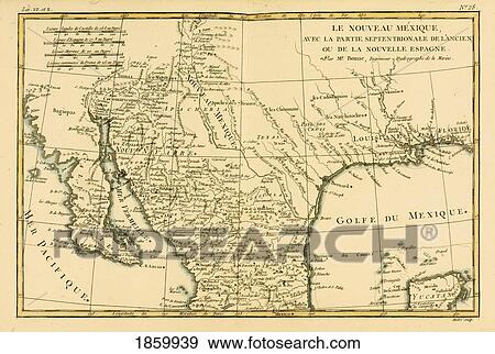 Map Of New Mexico, Circa. 1760. From “Atlas De Toutes Les Parties Connues Du Globe Terrestre †By Cartographer Rigobert Bonne. Published Geneva Circa. 1760. View Large Photo Image Stock Photo - Map Of New Mexico, Circa. 1760. From “Atlas De Toutes Les Parties Connues Du Globe Terrestre †By Cartographer Rigobert Bonne. Published Geneva Circa. 1760.. Fotosearch