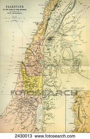 Map of Palestine circa 1st century A. D. From The Imperial Bible Dictionary, published 1889. View Large Photo Image Stock Image - Map of Palestine circa 1st century A. D. From The Imperial Bible Dictionary, published 1889.. Fotosearch