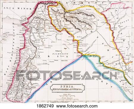 Map Of Syria Mesopotamia Assyria From The Atlas Of Ancient Geography By Samuel Butler Published London Circa 1829 View Large Photo Image Stock Photo - Map Of Syria Mesopotamia Assyria From The Atlas Of Ancient Geography By Samuel Butler Published London Circa 1829. Fotosearch