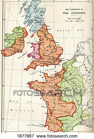 Map Of The Dominions Of The Angevins C. 1170. From The Book Short History Of The English People By J. R. Green, Published London 1893 View Large Photo Image Stock Photo - Map Of The Dominions Of The Angevins C. 1170. From The Book Short History Of The English People By J. R. Green, Published London 1893. Fotosearch