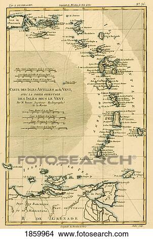 Map Of The West Indies, Circa. 1760. From “Atlas De Toutes Les Parties Connues Du Globe Terrestre †By Cartographer Rigobert Bonne. Published Geneva Circa. 1760. View Large Photo Image Picture - Map Of The West Indies, Circa. 1760. From “Atlas De Toutes Les Parties Connues Du Globe Terrestre †By Cartographer Rigobert Bonne. Published Geneva Circa. 1760.. Fotosearch