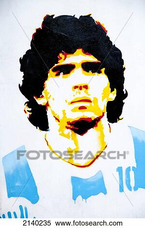Maradona's Stencil In Caminito, La Boca, Buenos Aires, Argentina View Large Photo Image Stock Photography - Maradona's Stencil In Caminito, La Boca, Buenos Aires, Argentina. Fotosearch