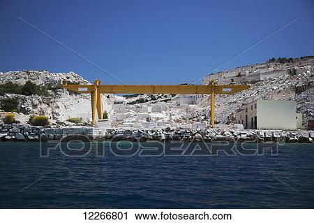 Stock Image - Marble Factory on the Island of Hvar; Hvar, Croatia. Fotosearch