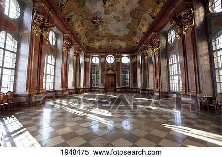 Stock Photography - Marble Hall in the Stift Melk Benedictine Monastery, Lower Austria, Austria. Fotosearch