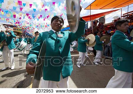 Marching Band In The Procession Of The Carnaval De Oruro, Oruro, Bolivia View Large Photo Image Stock Image - Marching Band In The Procession Of The Carnaval De Oruro, Oruro, Bolivia. Fotosearch
