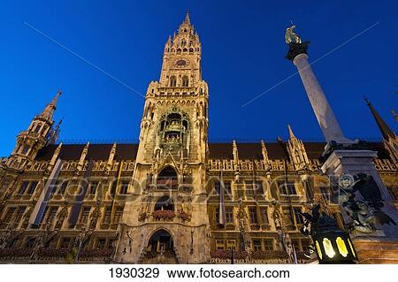 Stock Photo - Marienplatz, Munch, Bavaria. Fotosearch