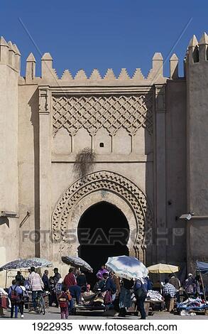 Stock Photography - Market Held At Gate Bab Ech Chorfa. Fotosearch