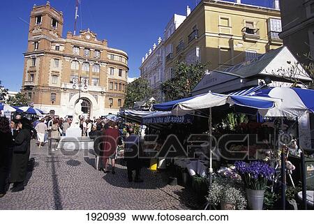 Stock Photo - Market In Cadiz. Fotosearch